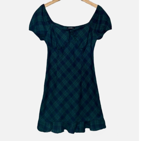 SHEIN Flannel Plaid Dress Medium - Picture 1 of 12